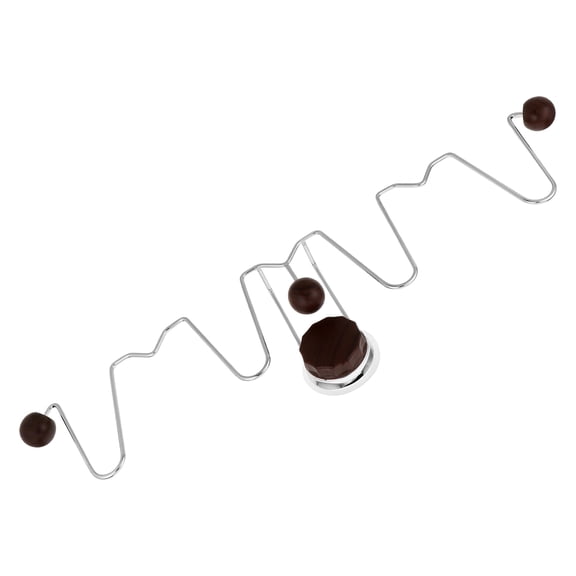 COMPUKAS Wall Mounted Cup Shoe Drying Rack in Dark Brown for Kitchen, Bathroom, and Small Space Organization