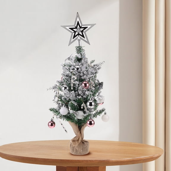 COMPUKAS Christmas Pine Cones Tree Decorative Silver 1Set