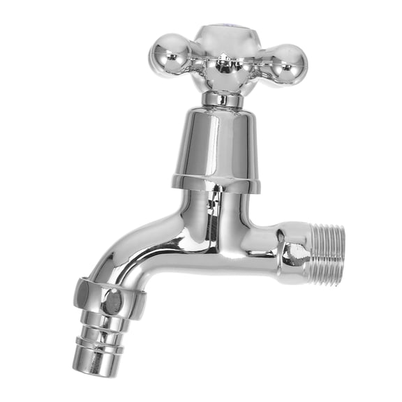 COMPUKAS Taps for Bathroom Basin Wall Mount Easy Installation Modern Look for Home Bathroom Kitchen 1Pack Silver