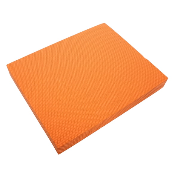 COMPUKAS Thick Orange Stability Trainer Pad for Yoga, Workout, and Balance Training with Comfortable Rebound and Non- Cushion