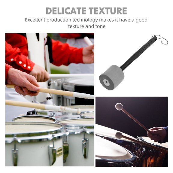 COMPUKAS Timpani Mallets with Comfortable Foam Tip and Plastic Handle for Concert Bands and Marching Bands