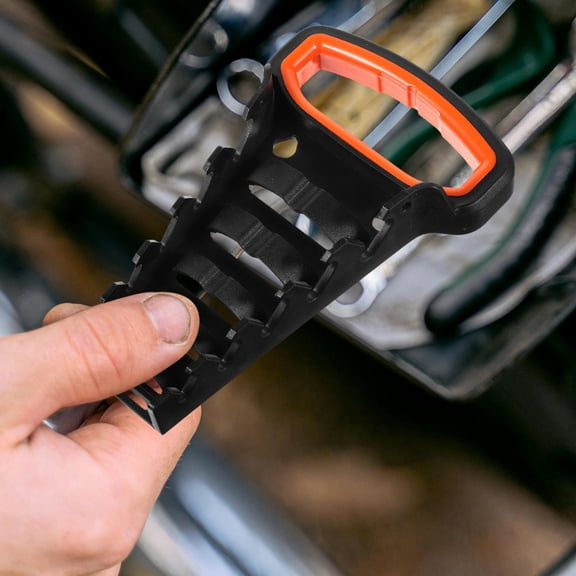 COMPUKAS Tool Organizer Stand for Car and Home Use with Sturdy Wrench Holder and Space Saving Feature