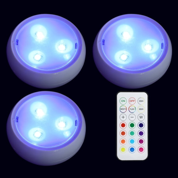 COMPUKAS Touch Activated Under Cabinet Light for Closet and Kitchen with Dimmable Brightness  White ABS, Practical Lighting Solution