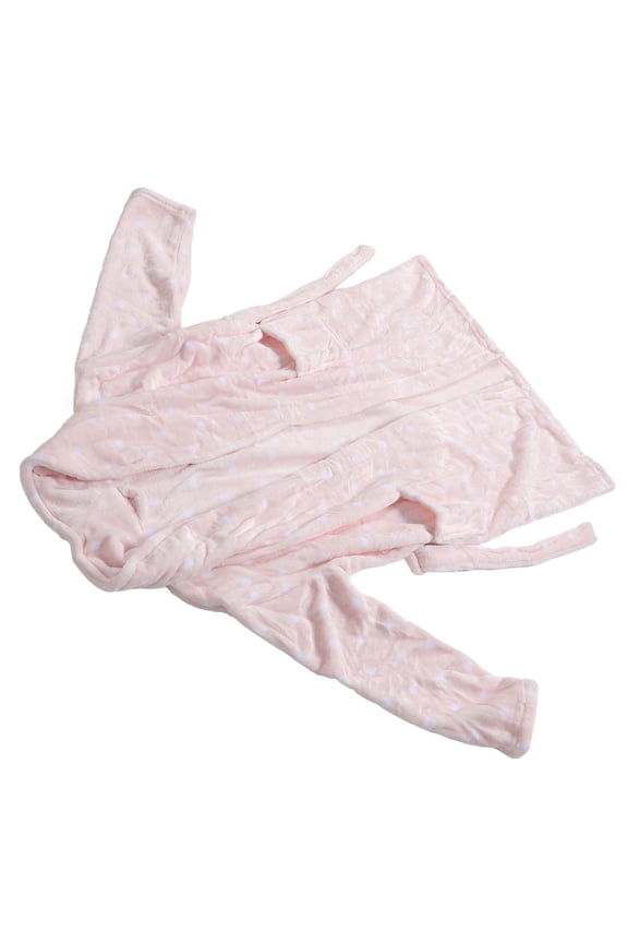 Towelling Bath Robe Warmth 1Set Long Cozy Fluffy for Winter Sleepwear