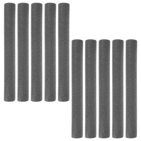 COMPUKAS Trampoline Protective Covers 10Pcs Black Foam Tubes Safety Guard For Jumping Bed Poles