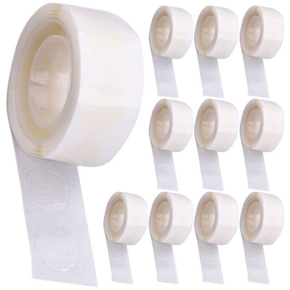 COMPUKAS Transparent Clear Dot Stickers for Decoration and Storage with Strong Adhesive and Easy Removal
