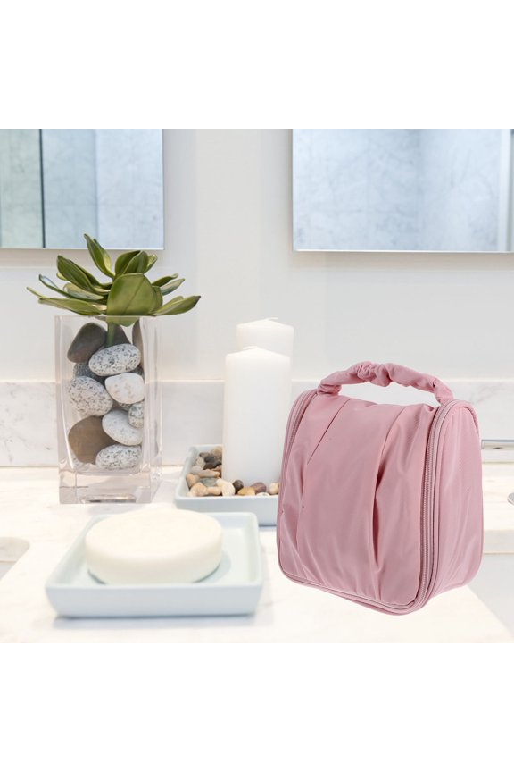 Toiletry Bag Pink Polyester 1Pack