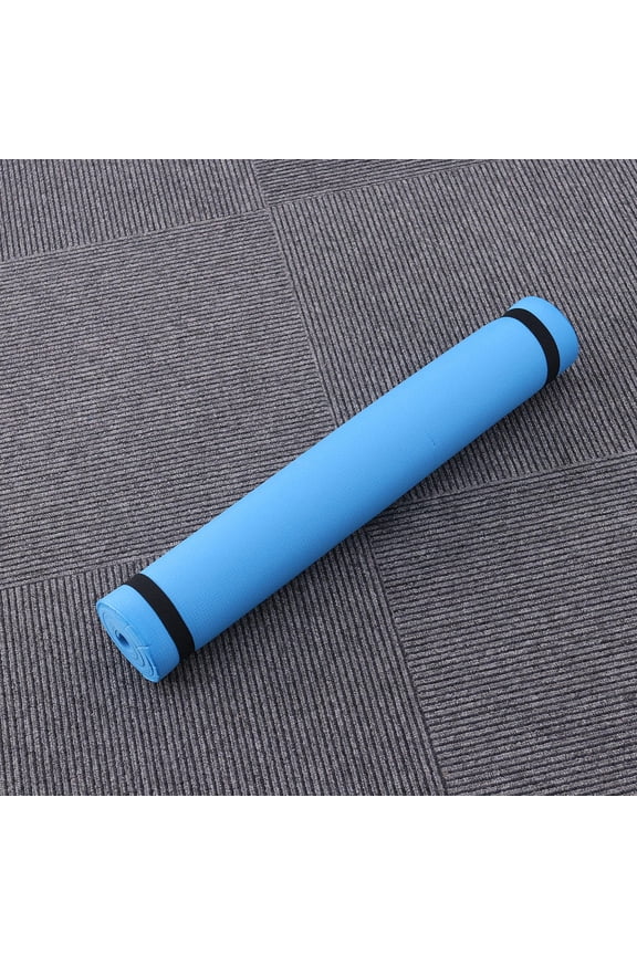Travel Yoga Mat Lightweight Yoga Mats Blue for Aerobic Fitness 1Set
