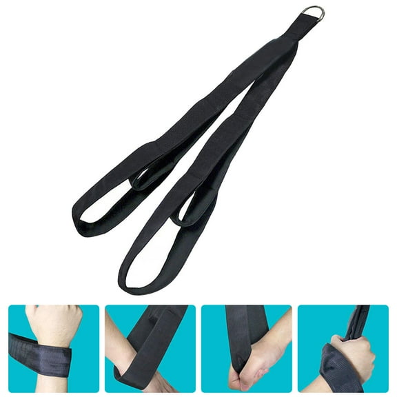 COMPUKAS Tricep Pull Rope 1Pack For Men Fitness And Home Gym Supply Dual Grip Black