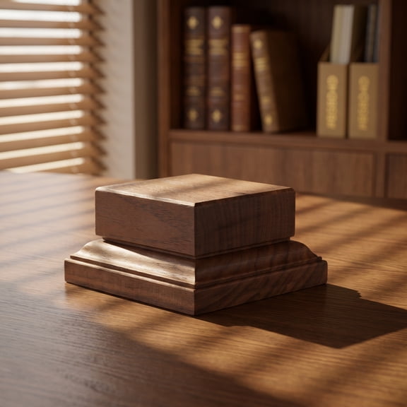COMPUKAS Trophy Display Base, Square Wood Plinth for Figurines Craft 3x3"