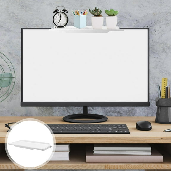 COMPUKAS Tv Shelf Mount - Monitor Rack Computer Monitor Mount Computer Screen Shelf Monitor Shelf For Cellphone Stand Speakers