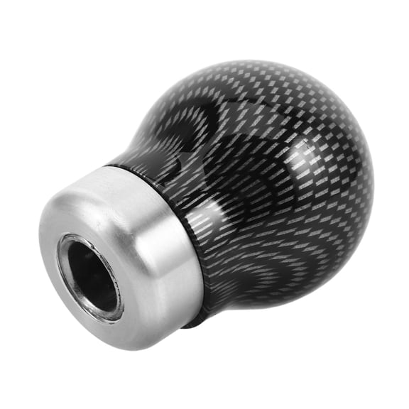 COMPUKAS Universal Carbon Fiber Shift Knob Replacement Black Stick Handle 1 Set for Cars