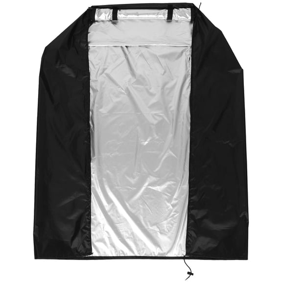 COMPUKAS Upright Freezer Fridge Protective Fabric Cover Black Easy Install and Remove