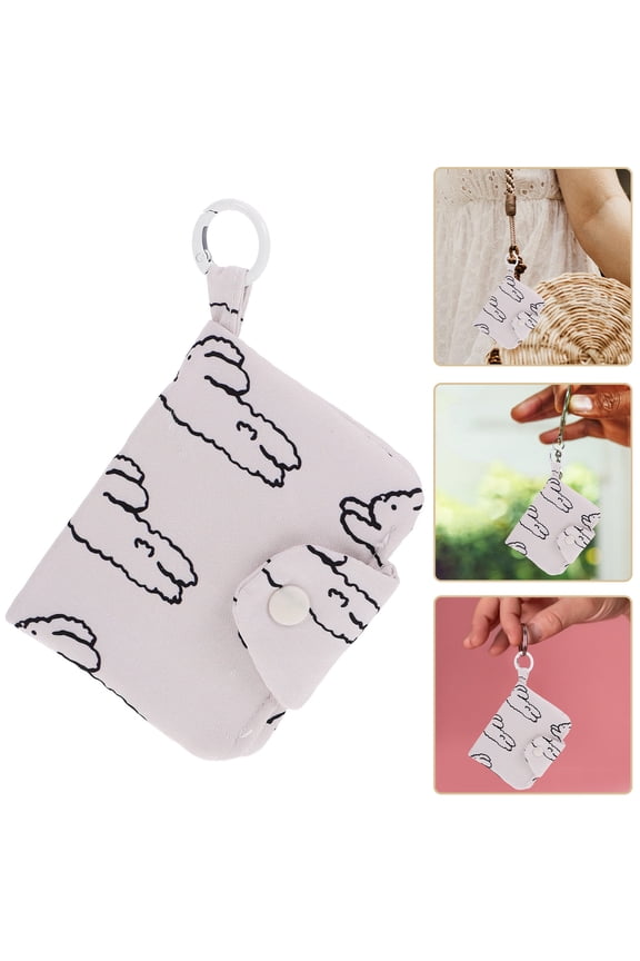 Wallets For Women Cute Card Holder Beige 1Pack Minimalist School Back to School