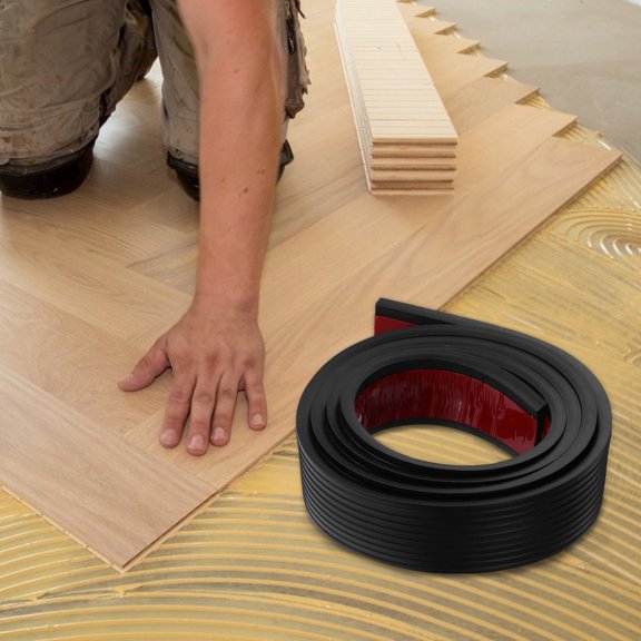 COMPUKAS Wear Resistant Rubber Floor Transition Strip Ramp for Doorways and Wheelchair Access