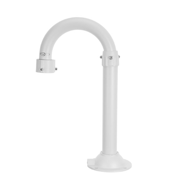 COMPUKAS White Aluminum Alloy Camera Wall Mount Bracket with Extendable Telescopic Pole