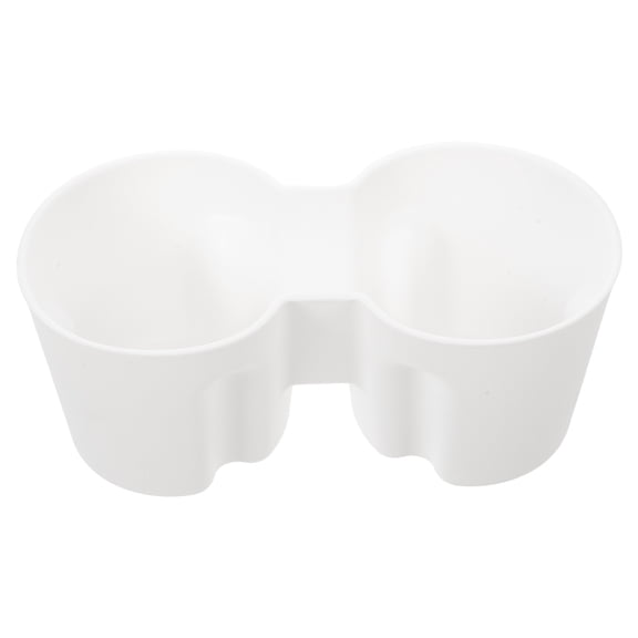 COMPUKAS White Car Cup Holder Insert Liner for Center Console, Fits New Model Automotive Interiors, and Easy to Clean