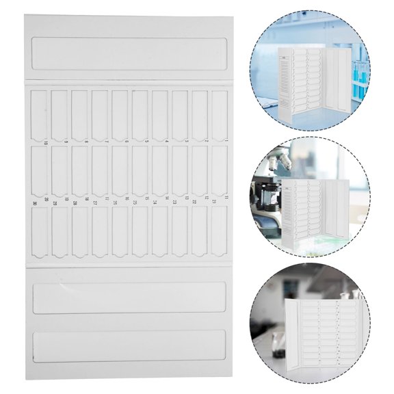 COMPUKAS White Lightweight Microscope Slide Drying Holder for Pathology and Research Settings