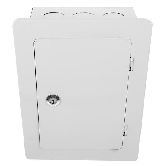 COMPUKAS White Metal Outdoor Breaker Box Weatherproof Electrical Panel with Easy Installation