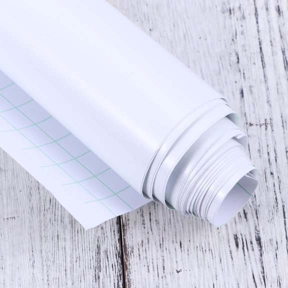 COMPUKAS White PVC Car Film Waterproof Self Adhesive Car Sticker Easy to Cut for Vehicle