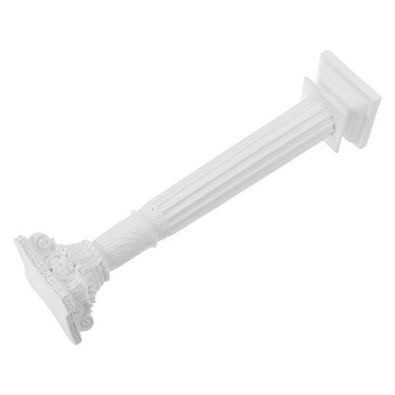 COMPUKAS White Resin European Roman Column Decorative Pillar Statue for Wedding Decor and Photography Prop