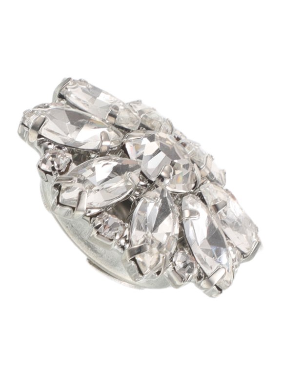 White Rhinestone Cuff Links for Shirts, round Copper Jewelry