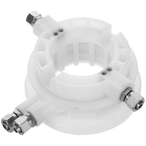 COMPUKAS White Rotary Coupler with Air Control Valve for Car Tire Changing Tool Durable and Easy to Use
