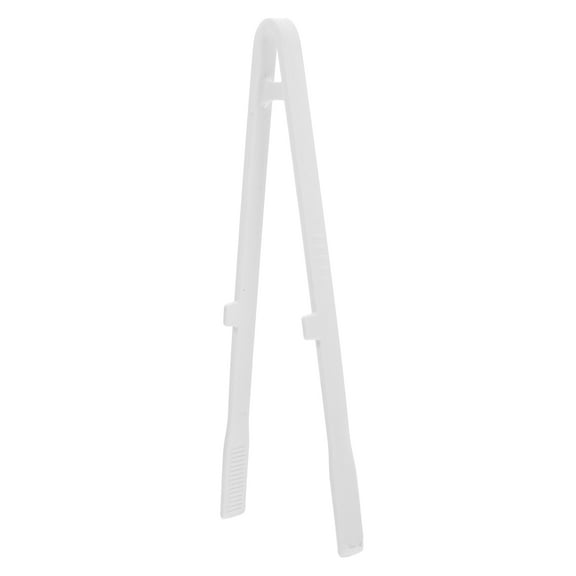 COMPUKAS 12.5 Inch White Silicone Cooking Tongs with , Non- Comfortable Grip for Kitchen and BBQ Use