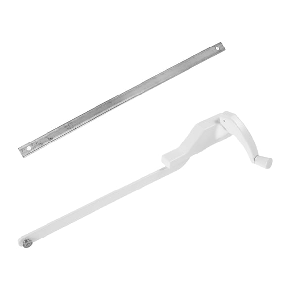 COMPUKAS White Zinc Alloy Right Hand Window Crank Handle for Smooth and