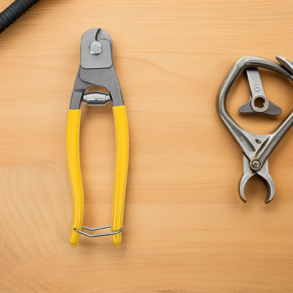COMPUKAS Wire Cutter for Construction with Durable Steel Rope Shears and Ergonomic Grip in Assorted Colors