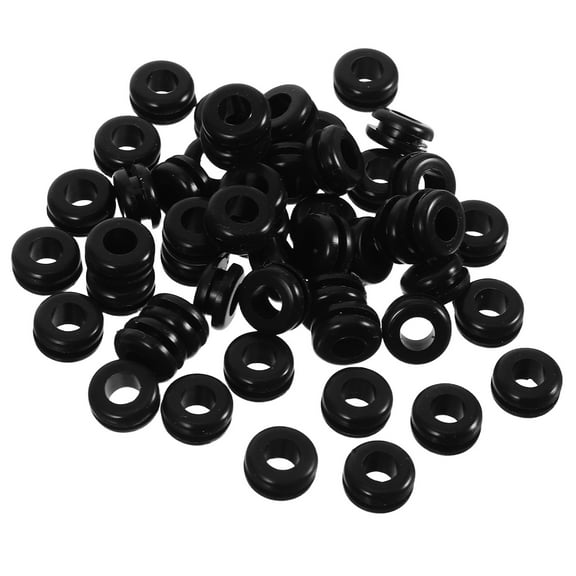 COMPUKAS Wiring Hole Plugs 50Pcs Dual Sided Design Silicone Grommets Electrical Circuits
