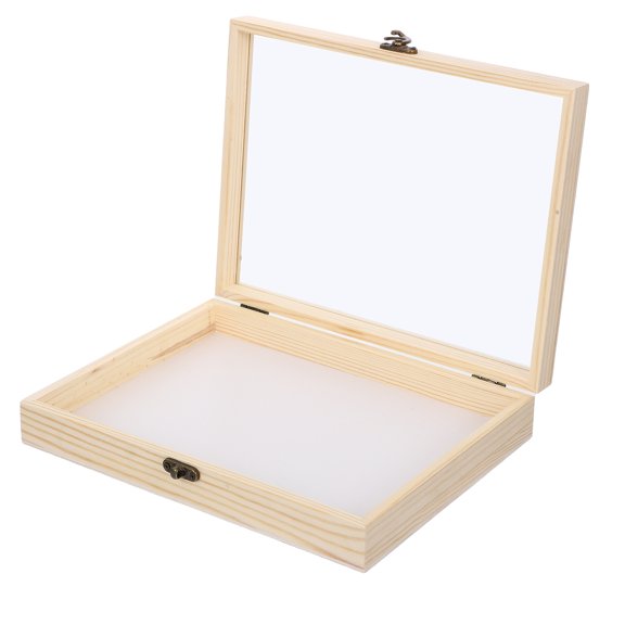 COMPUKAS Wood Insect Display Case with Clear Front for Collector and Educator Use