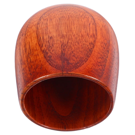 COMPUKAS Wooden Tea Cups Wooden Sake Cups Brown Wood Multipurpose For Outdoor Use 1Set