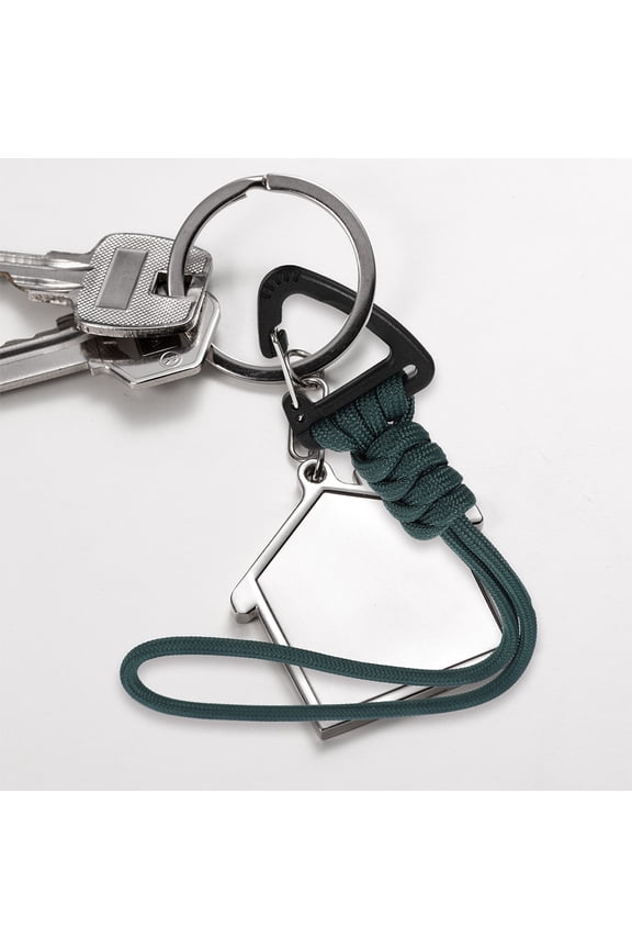 Wristlet Keychain Strap Dark Green for Keys, Key Holder, 1 Set