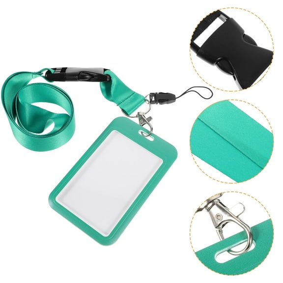 COMPUKAS name badge holder Green for Daily Use Professionals 1Set