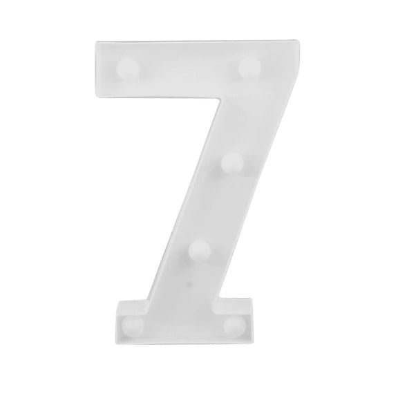 COMPUKAS number led lights light up numbers sign LED Number Light White 1Set Modern Birthday
