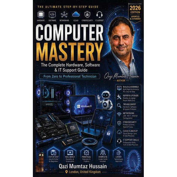 COMPUTER MASTERY The Complete Hardware, Software & IT Support Guide: From Zero to Professional Technician, (Hardcover)