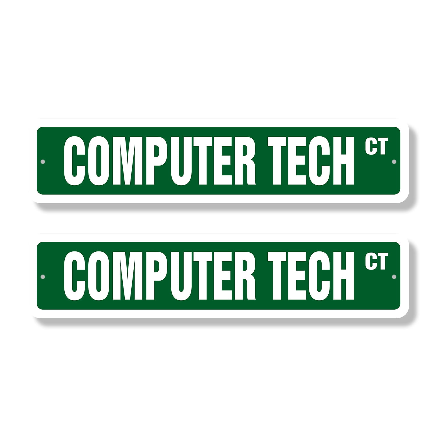 COMPUTER TECH Classic Street Sign (2 Pack) geek repair fix apple pc ...