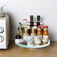 thumbnail image 1 of 360° Rotating Shelf Turntable for Kitchen, Bathroom, Dresser, Cabinets, etc. - Organize Spice Bottles, Cosmetics, Skin Care Products, Perfumes, and More with Desktop Storage Trays (2025 Update), 1 of 6