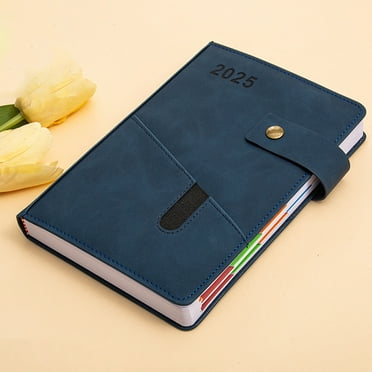 Aooww 2025-2026 Planner - Weekly Monthly Planner 2025-2026, Leather Hardcover, 12 Monthly Tabs, Pen Loop, Elastic Closure, Pocket
