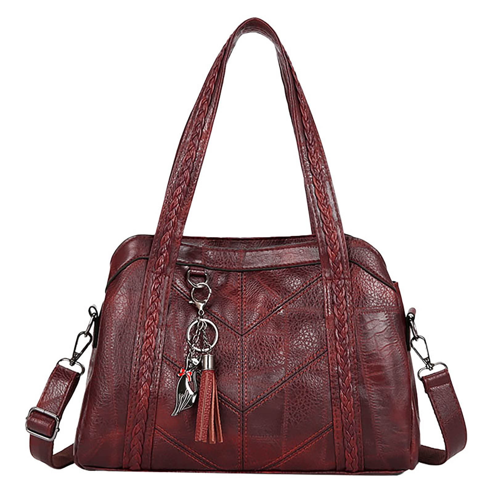 Aooww 2025 Crossbody Purses and Handbags for Women - Leather Tote Purse with Top Handle Satchel and Detachable Strap