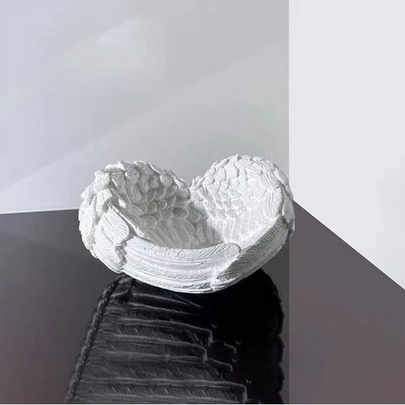 Angel Wings Heart Tray Trinket Earrings Ring Candy Storage Holder Candy Chocolates Jewelry Key Holder Decorative Dish Jewelry Holder