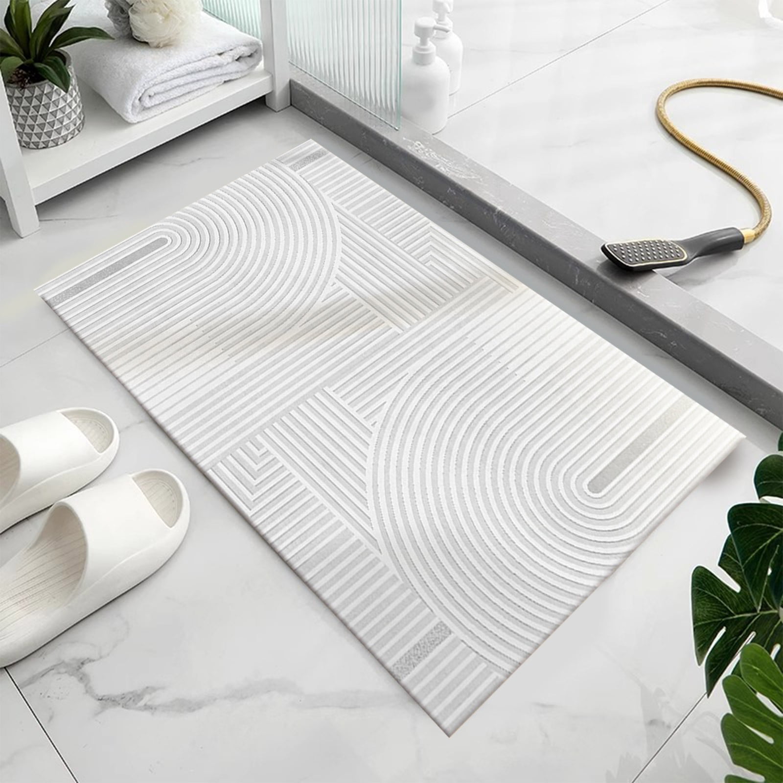 Diatomaceous Earth Bath Mat, Fast-Drying Diatomite Stone Bath Mat ...