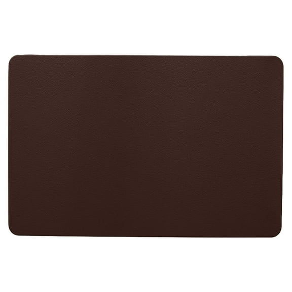 Faux Leather Placemats Washable PU Table mats for Kitchen Table - Heat Resistant, Waterproof, Easy Clean, Anti Slip 12" x 18"
