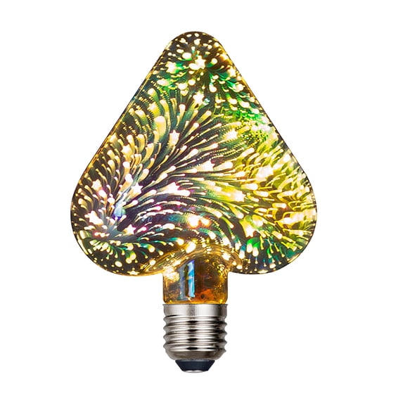 Led 3D Star Filament Retro Bulb 4.5w Edison Light Fireworks Effect Holiday Decoration Bar Glass Led Lamp 3D Cosmic Events Wedding Bulb E27 Base