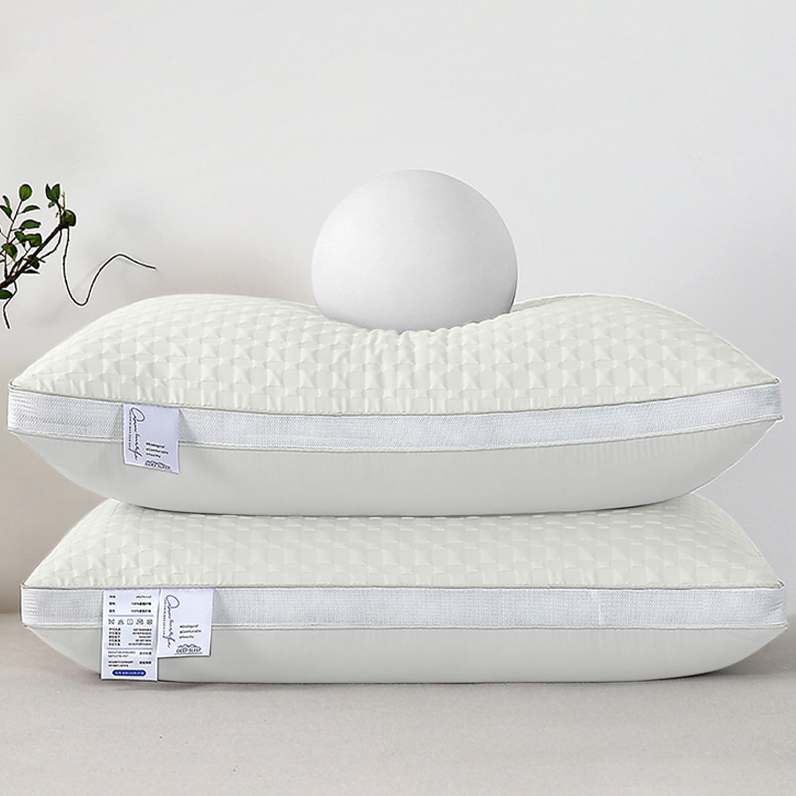 Hotel Quality Bed Pillows for Sleeping - Queen Size Cooling Pillow with ...