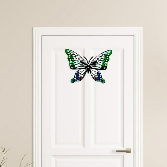 Metal Butterfly Wall Art Decor - Outdoor Fence Decoration, Hanging for Garden Yard Living Room Bedroom Patio Balcony,Gift for Mom Dad Friends(4 Pack)