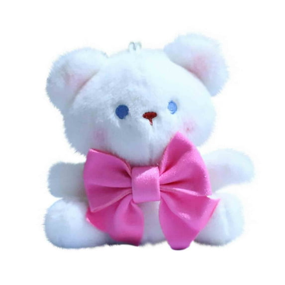 Mini Teddy Bear Plush Pendant Stuffed Animal Cute Little Bear Pendant Doll for DIY Keychain Birthday Gift Party Favor Bag Accessories