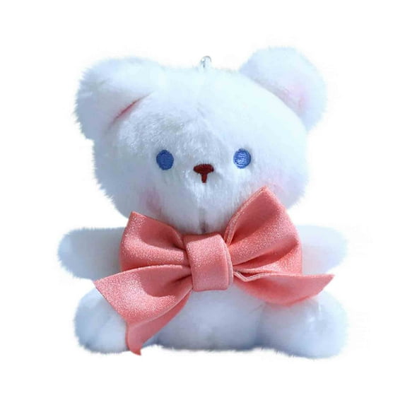 Mini Teddy Bear Plush Pendant Stuffed Animal Cute Little Bear Pendant Doll for DIY Keychain Birthday Gift Party Favor Bag Accessories