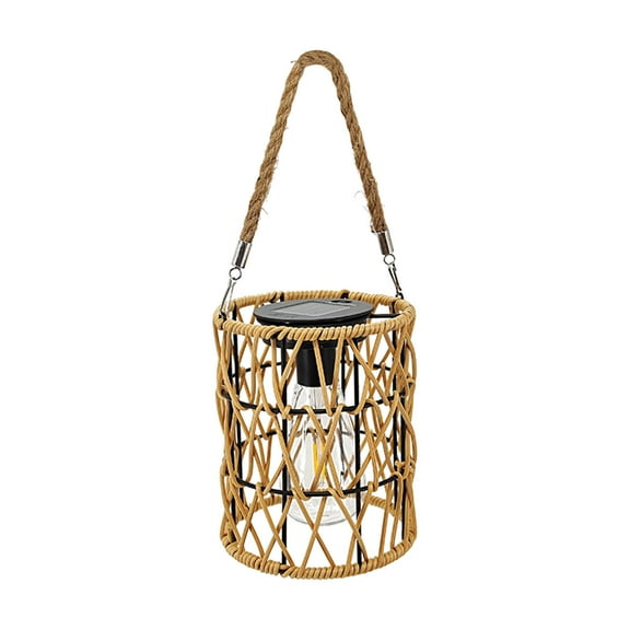 Solar Lanterns Outdoor Waterproof Hanging Solar Lights Woven Lantern Lights Decoration for Garden Yard Patio Porch Lawn Pathway Trees